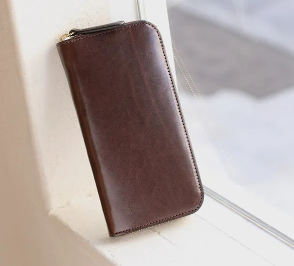 Alt81ラウンドファスナー長財布ダークブラウンのイメージ01