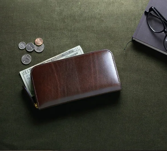 Alt81ラウンドファスナー長財布ダークブラウンのイメージ03