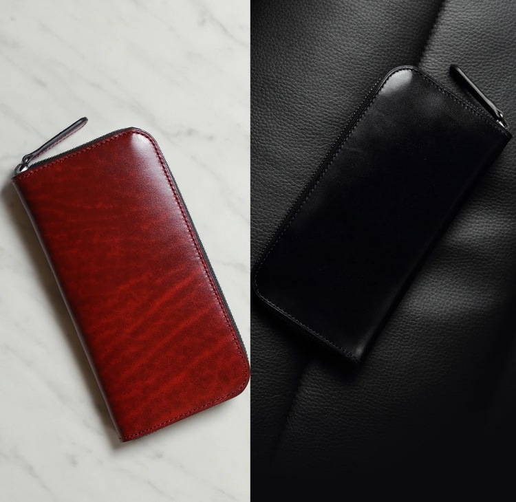 mark_ラウンド長財布02_レッド・ブラックのご案内 ｜ alt81.com